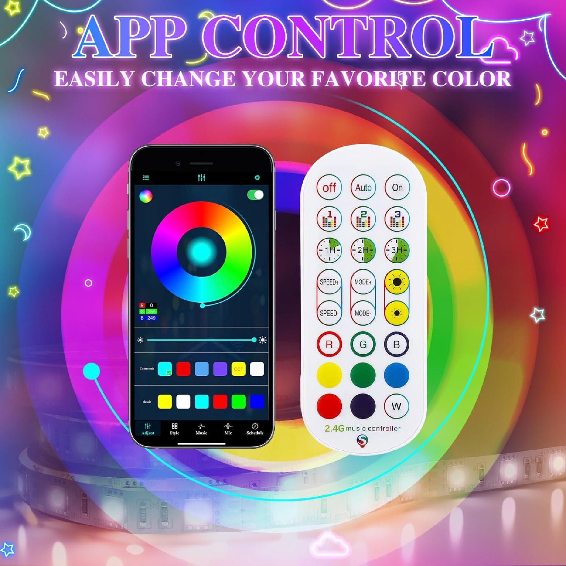 Lampara Decorativa De Nube RGB