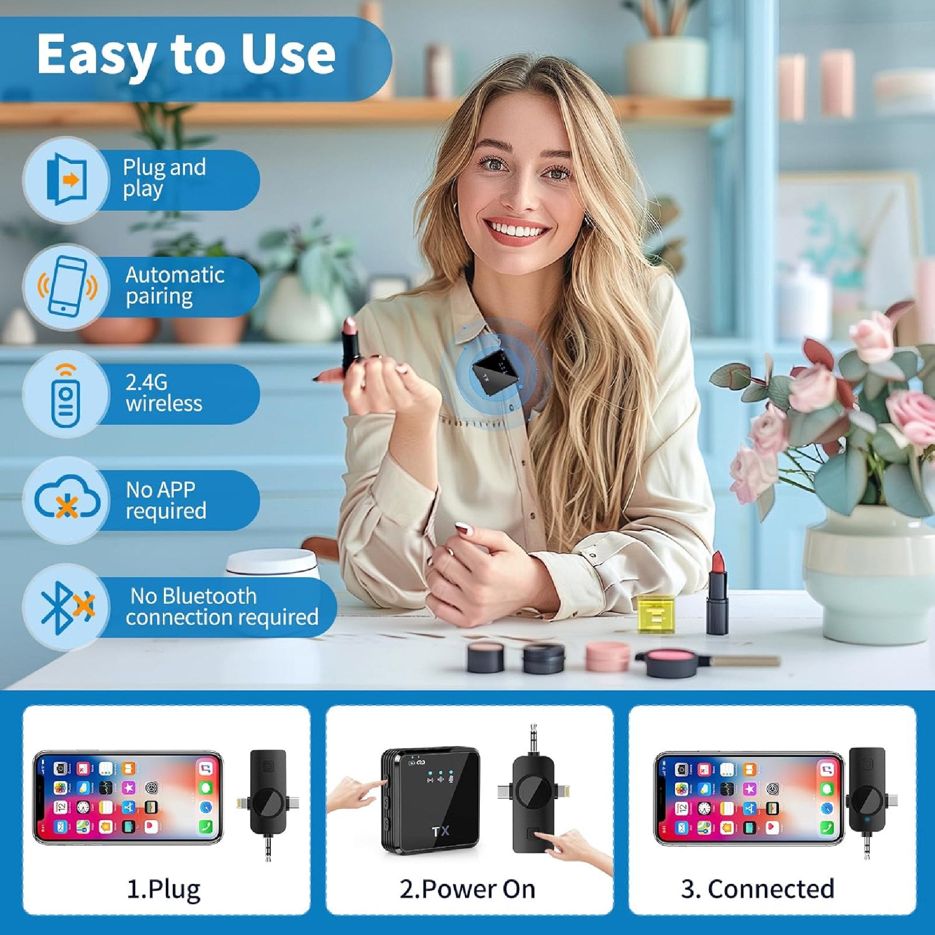 Microfonos Solapa SF11-2 Inalambricos X2