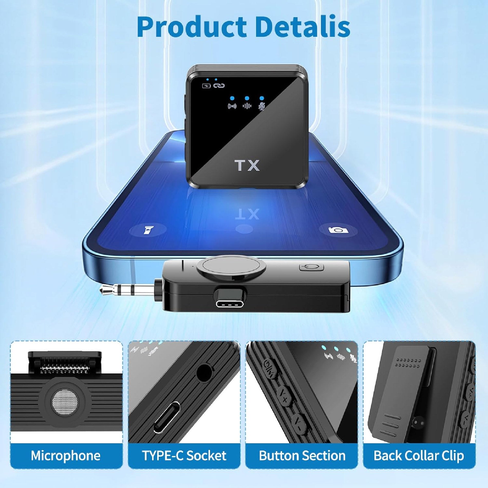 Microfonos Solapa SF11-2 Inalambricos X2