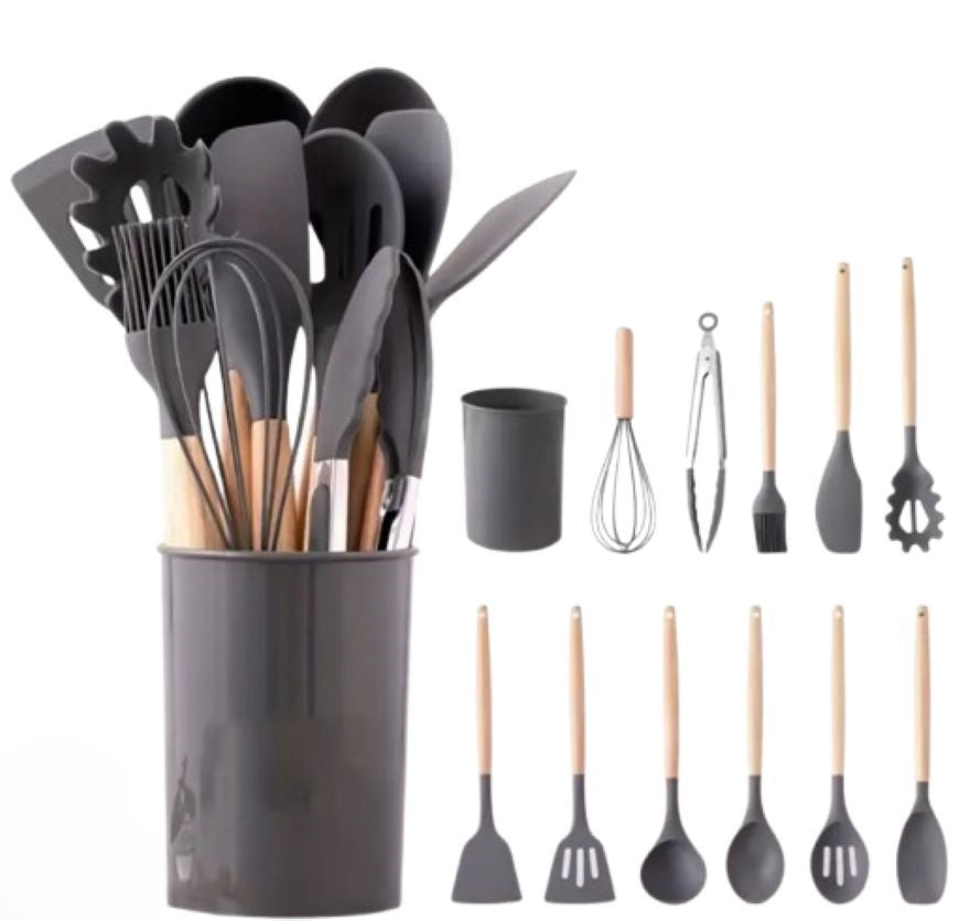 Set Utensilios Cocina Silicona 12 Pz