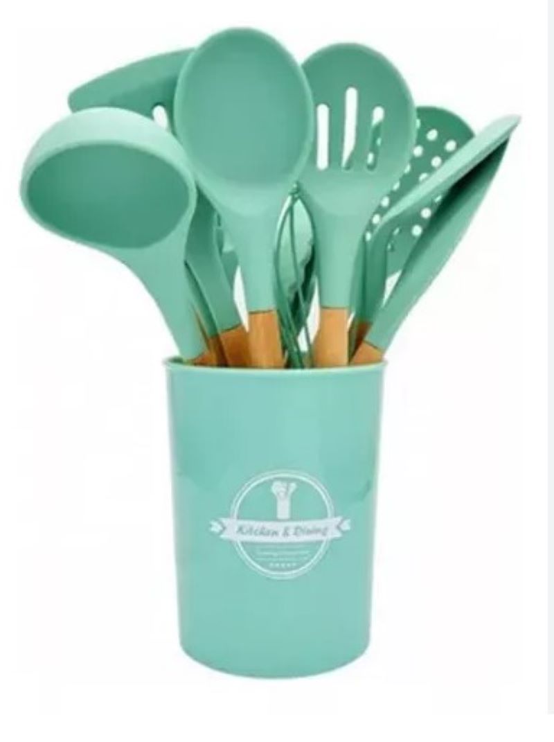 Set Utensilios Cocina Silicona 12 Pz