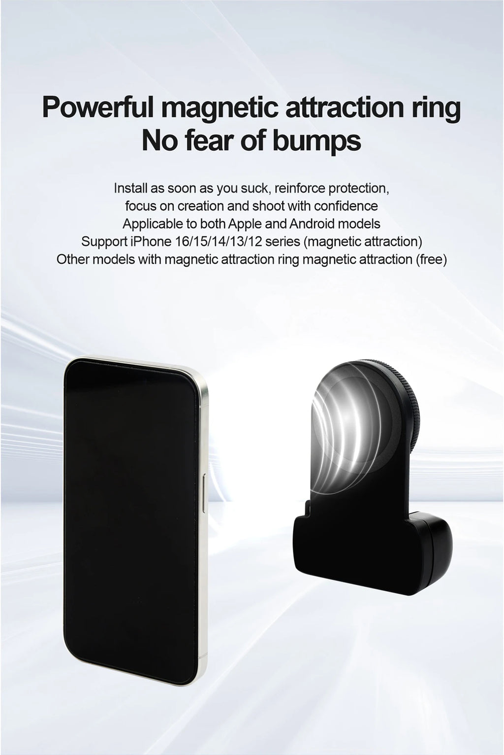 Estabilizador Bluetooth con Luz de Relleno para Iphone Android