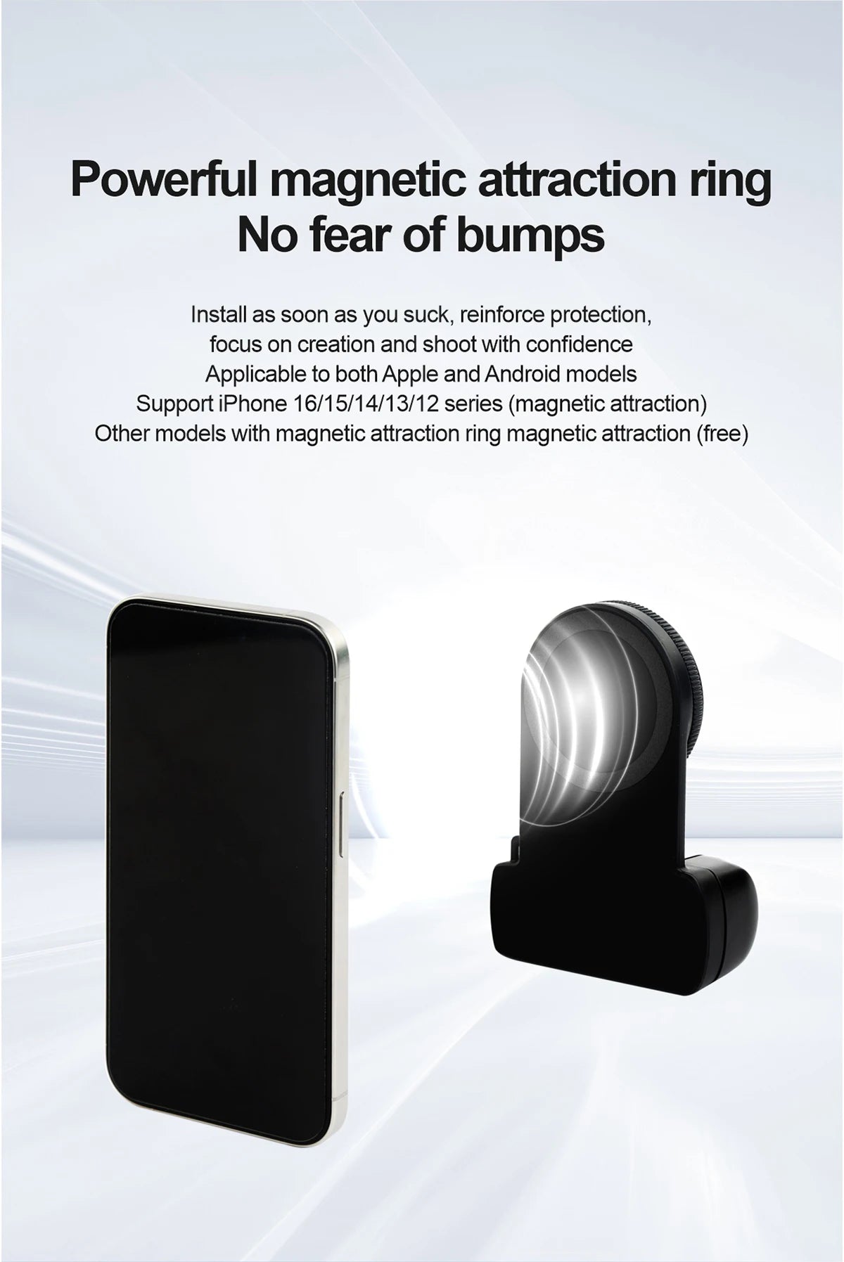 Estabilizador Bluetooth con Luz de Relleno para Iphone Android