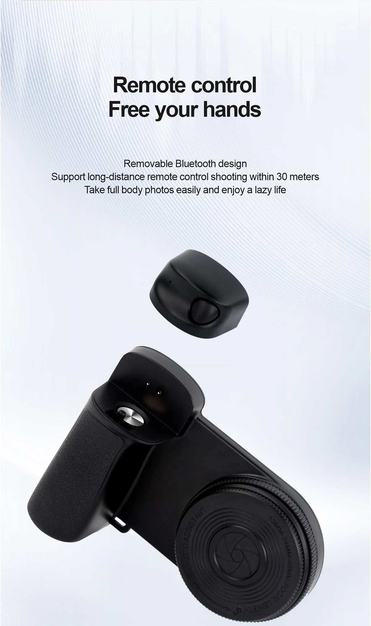 Estabilizador Bluetooth con Luz de Relleno para Iphone Android