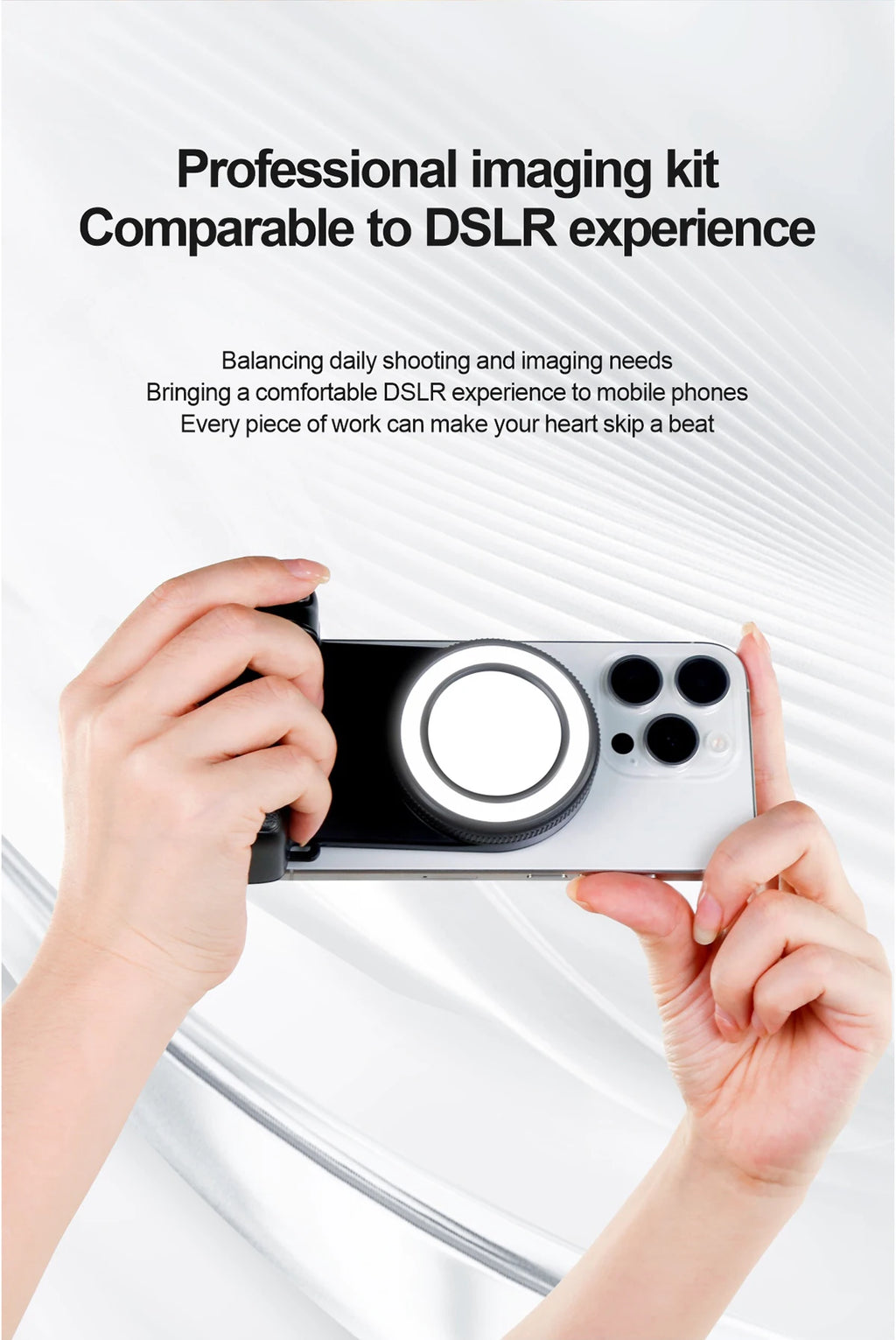 Estabilizador Bluetooth con Luz de Relleno para Iphone Android